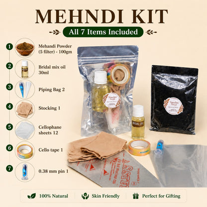 Reusable Mehndi Practice Book + Henna kit + 45 Days Basic To Bridal Full Mehndi Course (pre recorded)