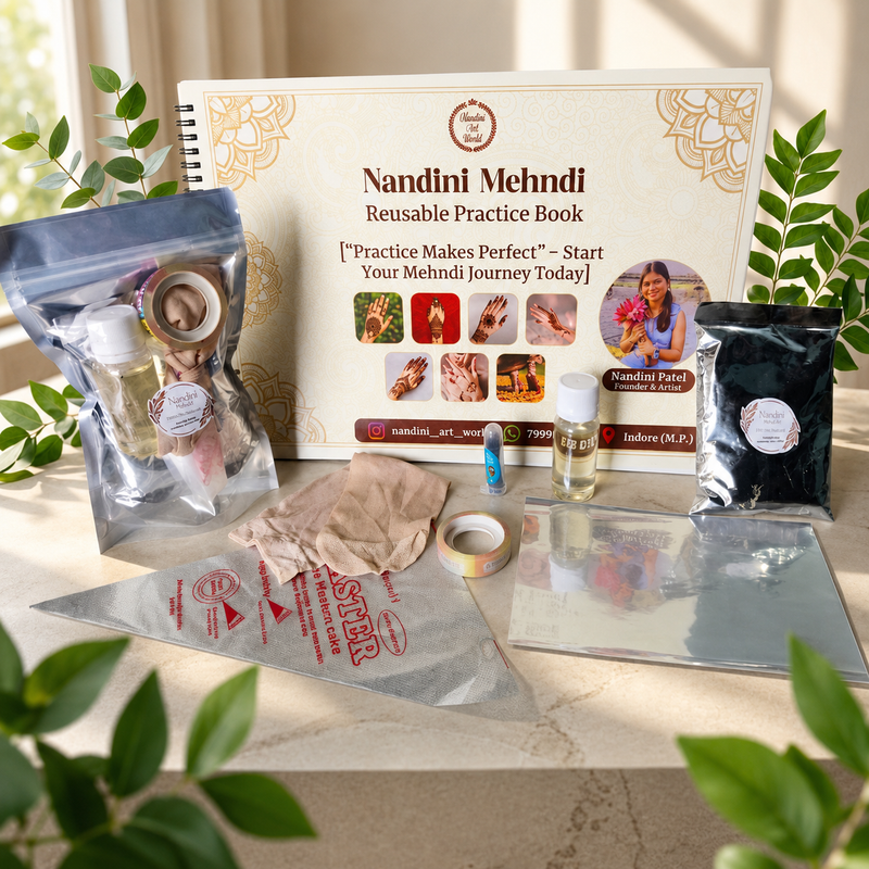 Practice Book + Henna Kit